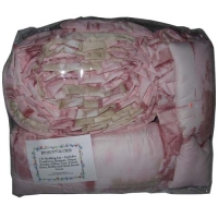 7 Pc Bedding Set -Pink & Gold
