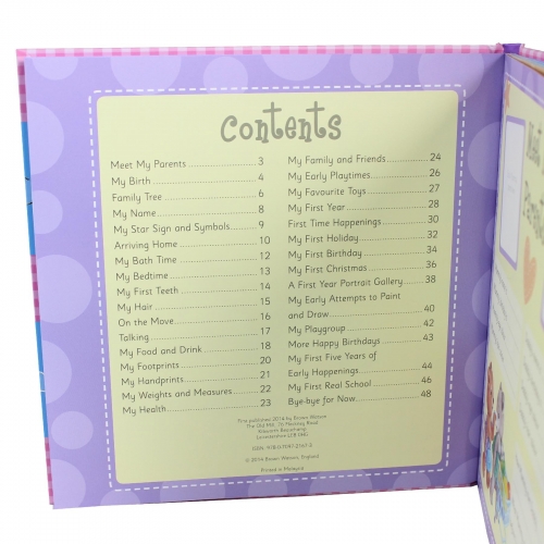 Baby Record Book, Baby Keepsake Diary, Padded ??My First Five Years