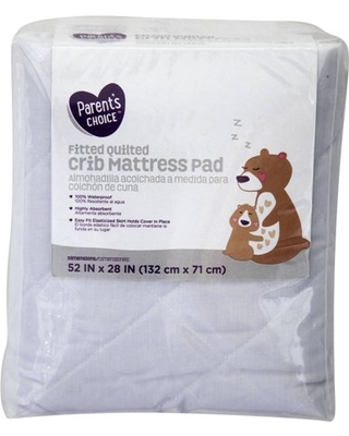 Choice Fitted Quilted Crib Mattress Pad