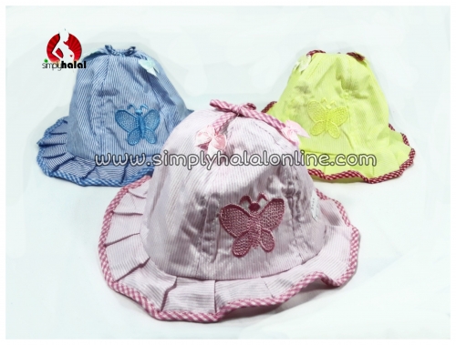 baby sun hat with string