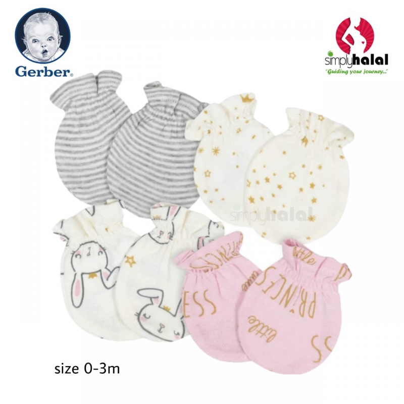 Gerber baby girl mittens sale