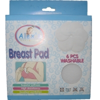 Alex's Breast Pad - 6 Pc Washable