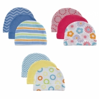 Luvable Friends- 3-Pack Infant Caps