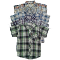 Boy's Plaid Shirt - Assorted Colours