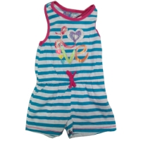 Girl's Sleeveless Romper - Love