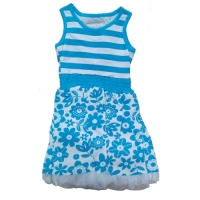Sleeveless Dress with Frill