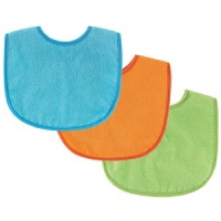 Luvable Friends Waterproof Absorbent Bibs - 3 Pack