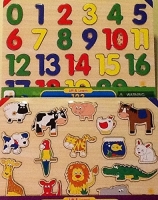 2 Pack Set - Animals & 123 Lift & Learn Puzzle