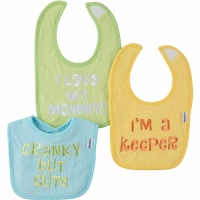 Gerber Neutral 3-pack Terry Bibs 