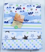 4-Pack Flannel Receiving Blanket Set - Just For You