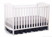 Capri 3-in-1 Convertible Crib - White 