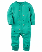 Carters Cotton Snap-Up Footless Sleep & Play Style