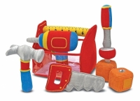 Melissa & Doug Toolbox Fill and Spill Toddler Toy With Vibrating Drill (9 pcs)