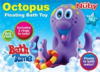 Nuby Octopus Hoopla Bathtime Fun Toys, Purple