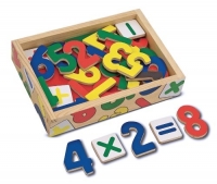 Melissa & Doug 37 Wooden Number Magnets in a Box