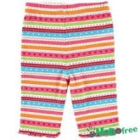 Luvable Friends Baby Girl Leggings - Multi-Color Stripe - 0-3 Months