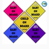 Little Pumkin Baby on Board Car Sticker - Assorted Colours