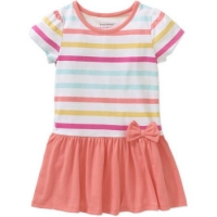 Healthtex Baby Toddler Girl Essential Knit Drop Waist Dress