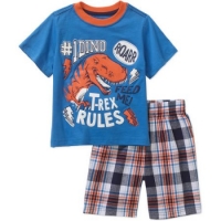 Healthtex Baby Toddler Boy Graphic Tee and Short Outfit Set