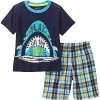 Healthtex Baby Toddler Boy Graphic Tee and Short Outfit Set