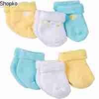 Gerber Neutral 6-pack Terry Bootie Socks - Duck