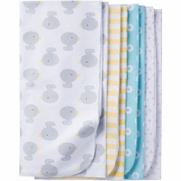 Gerber Neutral 4-pack Flannel Blankets - Duck