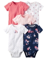 Carters 5-Pack Short-Sleeve Original Bodysuits