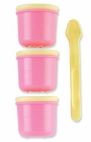 3 Storage Containers With Spoon