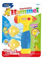 Little Treasures Pinball Toy Hammer with Light Up Sound Effects and Comfortable Grip