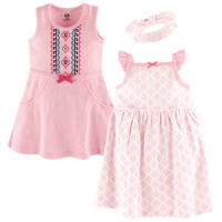 3 Piece Dress and Headband Set - Aztec