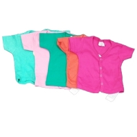Short Sleeve Side Snap Shirt -  Ocean Baby