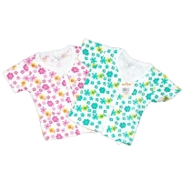 Short Sleeve Side Snap Shirt -  Ocean Baby