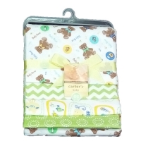 4-Pack Flannel Receiving Blanket Set