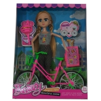 Doll with Bicycle