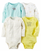 Carters 4-Pack Long-Sleeve Original Bodysuits