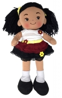 Nadia Fabric Rag Doll - 16 Inch