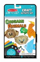 Melissa & Doug On the Go Origami Animals Craft Activity Set - 38 Stickers, 40 Origami Papers
