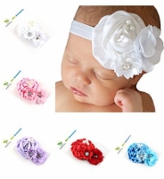 Baby Girls Headbands - Crystal Flower