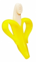 Baby Banana Infant Training Toothbrush and Teether, Yellow