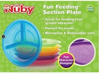 Nuby 2-Pack Fun Feeding Section Plate