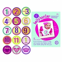 Belly Banter Baby Monthly and Holiday Stickers For Girl