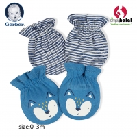 Gerber 2-Pack Baby Boys' Fox Mittens