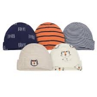 Gerber 5-Pack Boys Tiger Caps