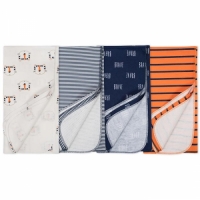 Gerber 4-Pack Boys Tiger Flannel Receiving Blankets