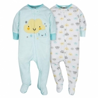 Gerber 2-Pack Neutral Clouds Sleep N' Play