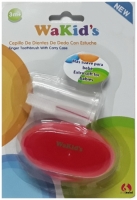WaKids Finger Toothbrush with Carry Case