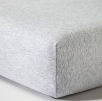Fitted Crib Sheet, Heather Gray