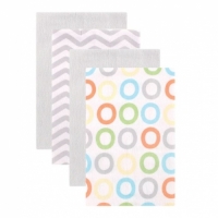 BABY BURP CLOTHS, 4-PACK 