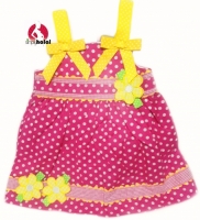 Girl's Strap Dress with Bows