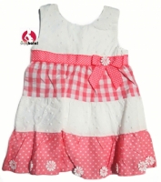 Girl's Sleeveless Dress with Bow